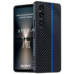 Hülle Sony Xperia 1 Vi Kohlefaser-stil