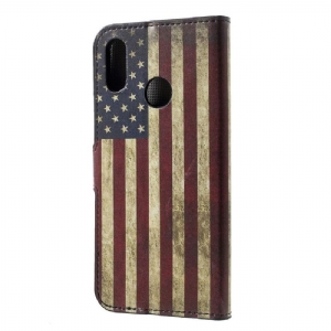 Case Für Honor 10 Lite Vintage-kartenhalter Mit Amerikanischer Flagge