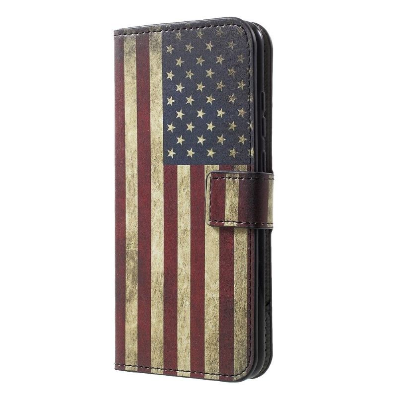 Case Für Honor 10 Lite Vintage-kartenhalter Mit Amerikanischer Flagge