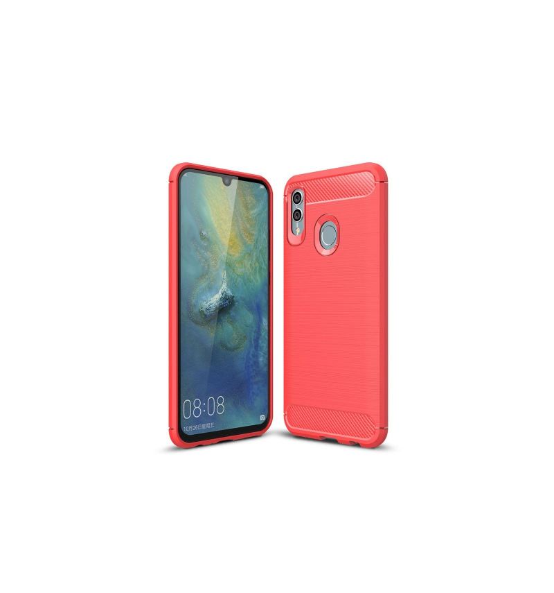 Hülle Für Honor 10 Lite Karbongebürstetes Gel