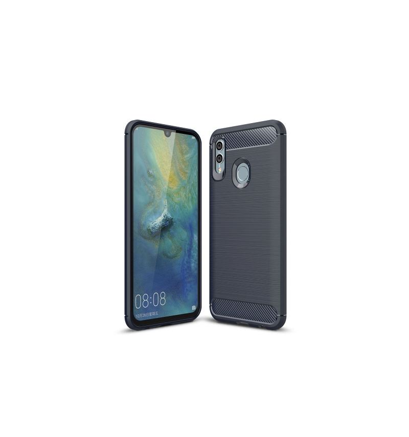 Hülle Für Honor 10 Lite Karbongebürstetes Gel