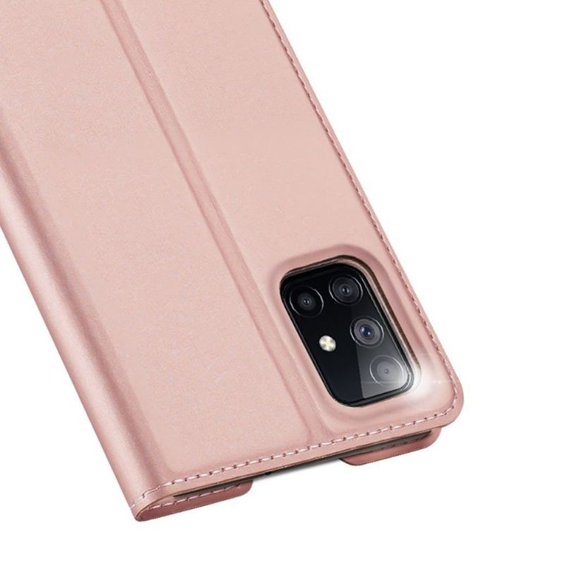 Flip Case Für Samsung Galaxy M51 Business-satin-effekt