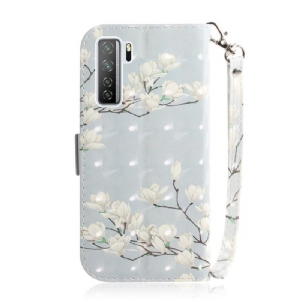 Flip Case Für Huawei P40 Lite 5G Blühende Zweige