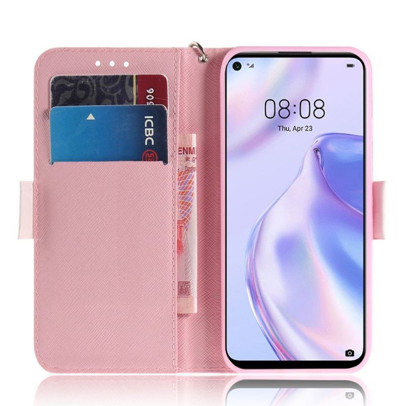 Flip Case Für Huawei P40 Lite 5G Blühende Zweige