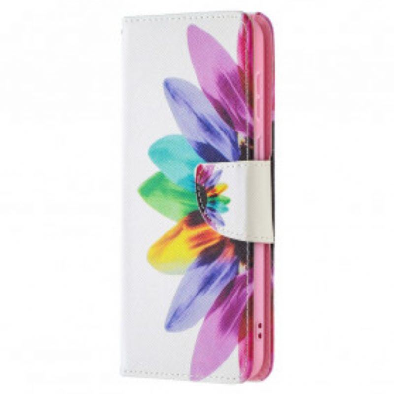 Flip Case Für Huawei P50 Aquarellblume