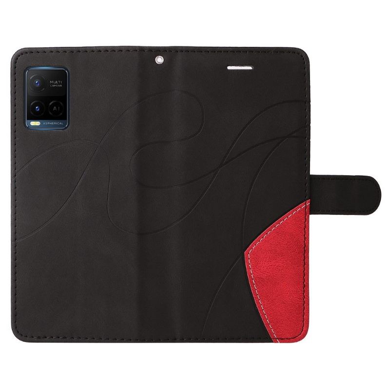 Flip Case Für Vivo Y21 / Y21s / Y33s Bicolor Künstlerisch