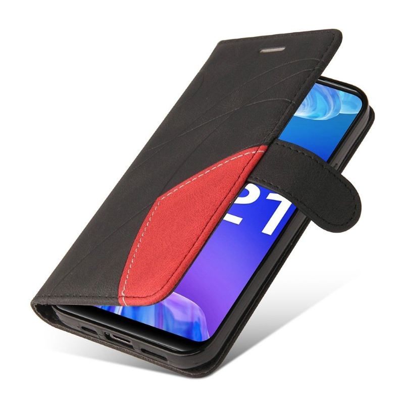 Flip Case Für Vivo Y21 / Y21s / Y33s Bicolor Künstlerisch