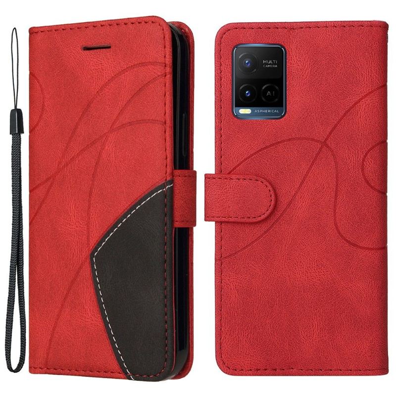 Flip Case Für Vivo Y21 / Y21s / Y33s Bicolor Künstlerisch