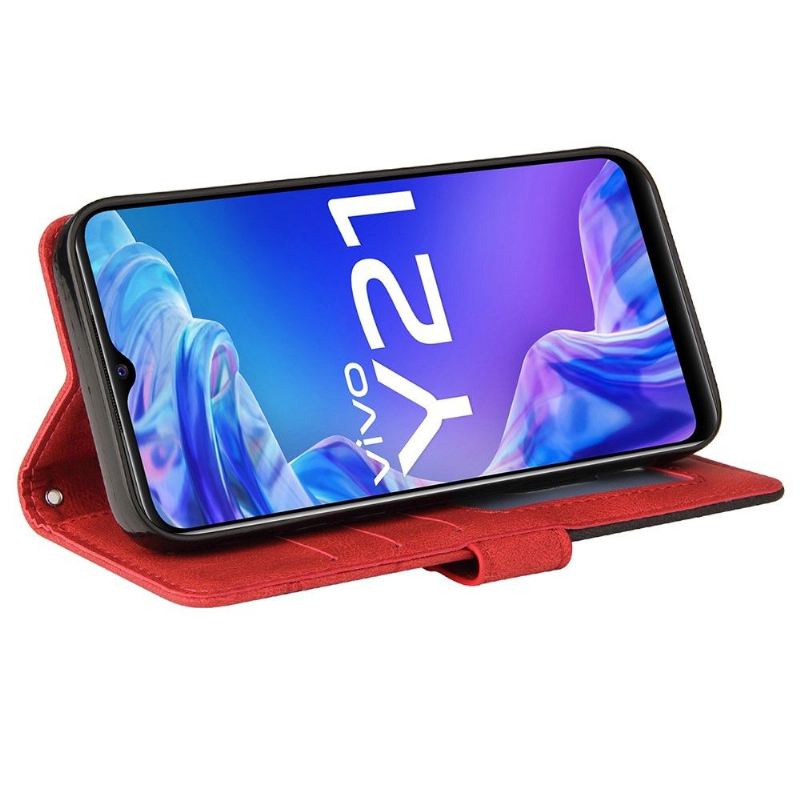 Flip Case Für Vivo Y21 / Y21s / Y33s Bicolor Künstlerisch