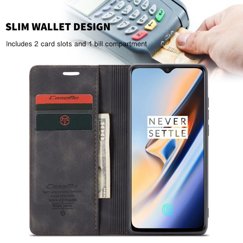 Case Für OnePlus 7 Hochwertiges Kunstleder