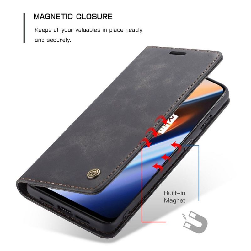 Case Für OnePlus 7 Hochwertiges Kunstleder