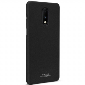 Handyhülle Für OnePlus 7 Imak Matt Finish + Abnehmbarer Träger – Schwarz