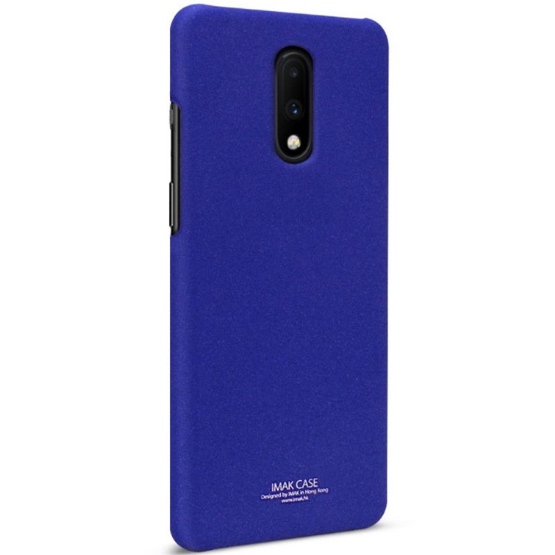 Hülle Für OnePlus 7 Anti-Sturz Imak Matt Finish + Abnehmbarer Träger - Blau