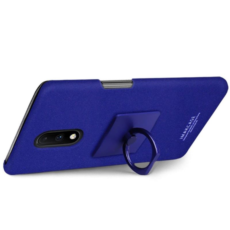 Hülle Für OnePlus 7 Anti-Sturz Imak Matt Finish + Abnehmbarer Träger - Blau