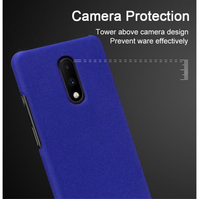 Hülle Für OnePlus 7 Anti-Sturz Imak Matt Finish + Abnehmbarer Träger - Blau