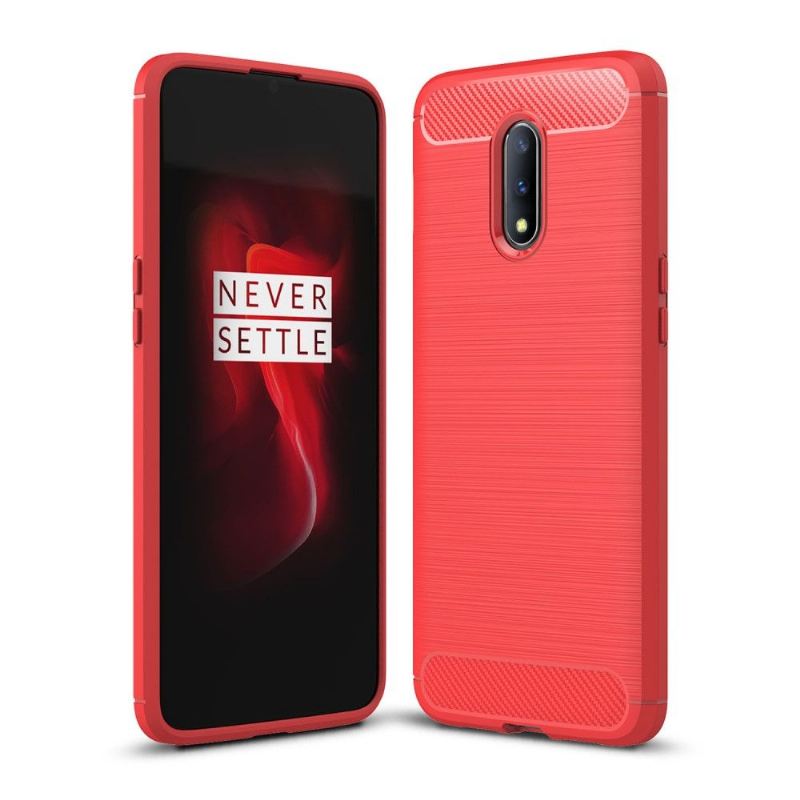 Hülle Für OnePlus 7 Karbongebürstetes Gel