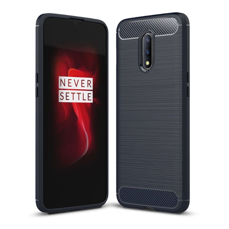 Hülle Für OnePlus 7 Karbongebürstetes Gel