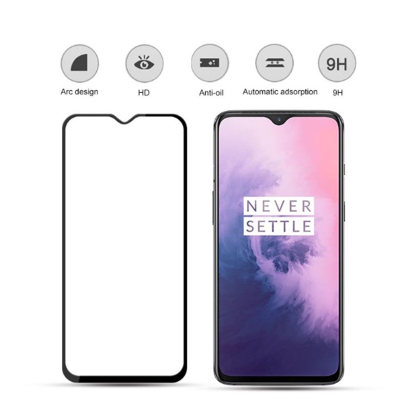 Oneplus 7 - Displayschutzfolie Aus Gehärtetem Glas In Voller Größe