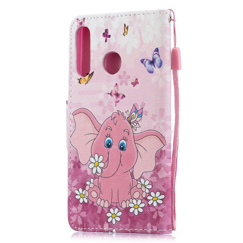 Case Für Huawei P30 Lite Mit Kordel Rosa Elefant