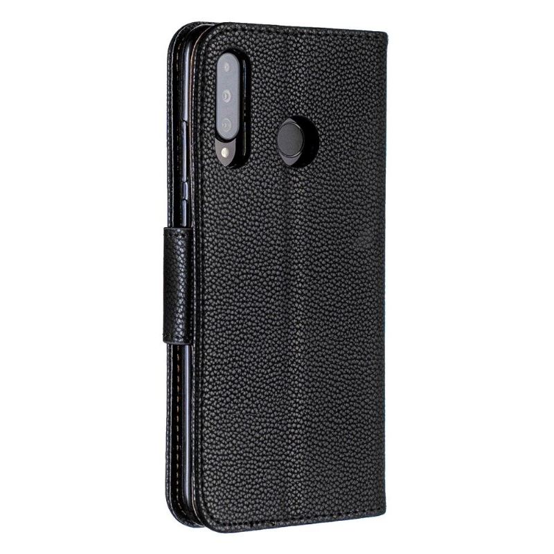 Case Für Huawei P30 Lite Schutzhülle Flip Case Folio Mit Riemen In Genarbter Lederoptik