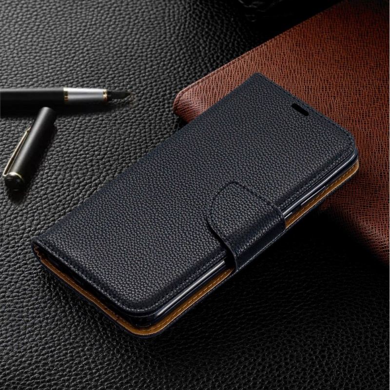 Case Für Huawei P30 Lite Schutzhülle Flip Case Folio Mit Riemen In Genarbter Lederoptik