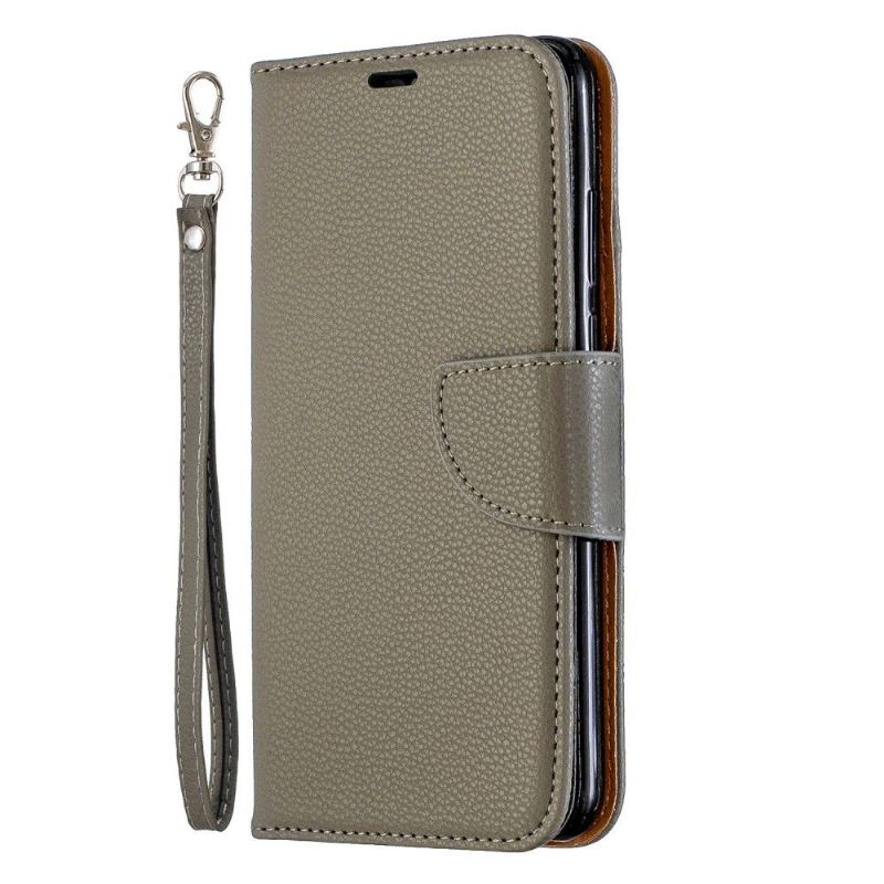 Case Für Huawei P30 Lite Schutzhülle Flip Case Folio Mit Riemen In Genarbter Lederoptik