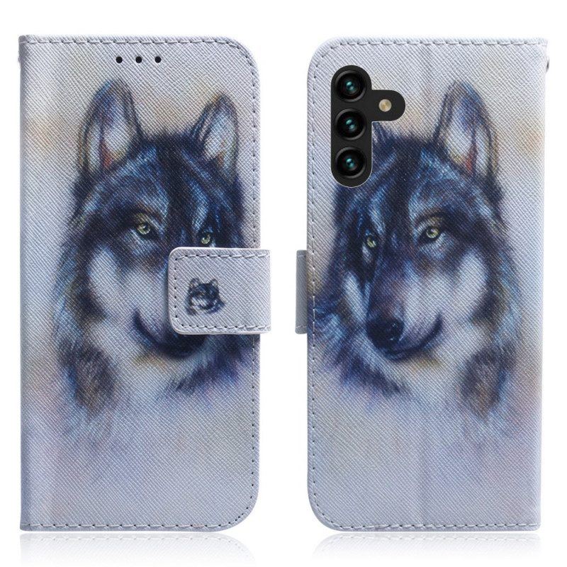 Flip Case Für Samsung Galaxy A13 5G / A04s Hunde-look