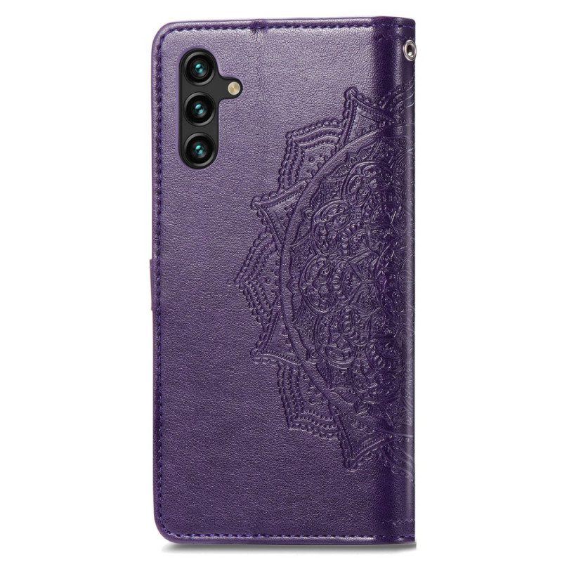 Flip Case Für Samsung Galaxy A13 5G / A04s Mandala-mittelalter