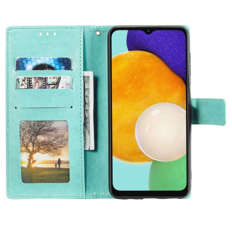 Flip Case Für Samsung Galaxy A13 5G / A04s Sonnenmandala