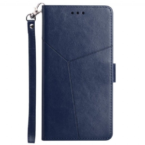 Flip Case Für Samsung Galaxy A13 5G / A04s Stil Leder Geo Y Design