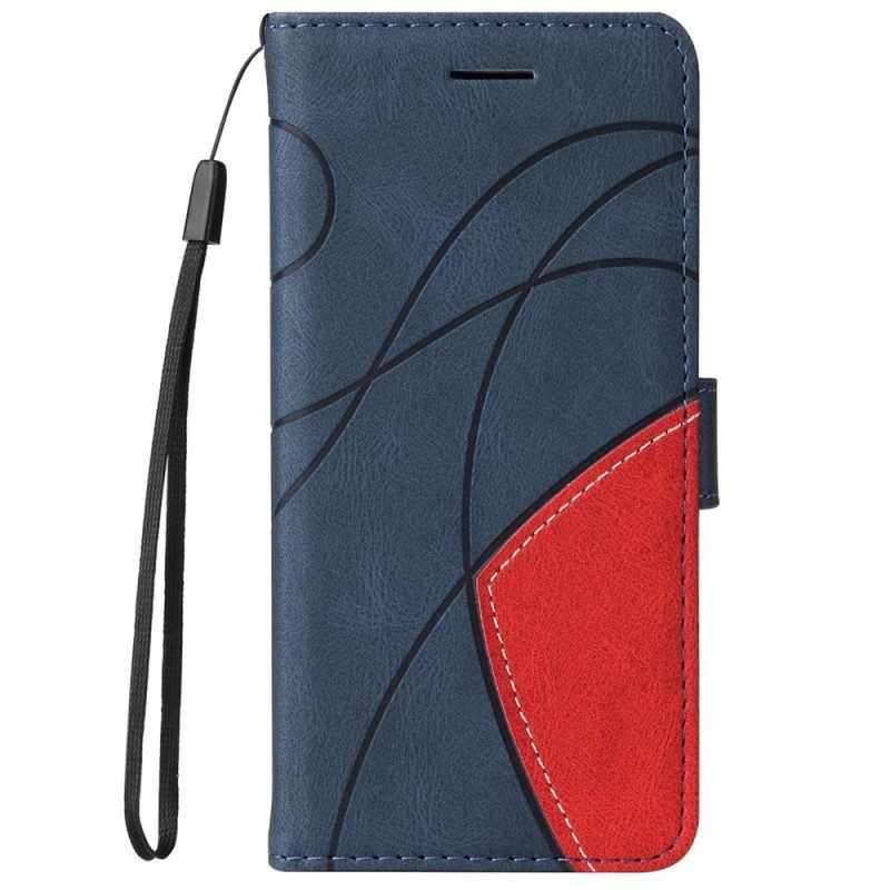 Flip Case Für Samsung Galaxy A13 5G / A04s Zweifarbig