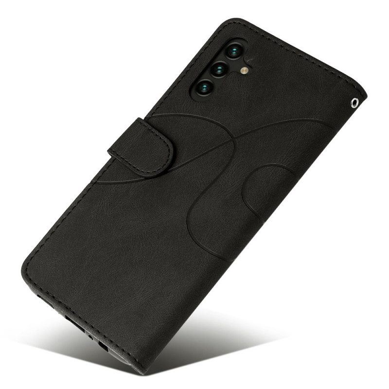 Flip Case Für Samsung Galaxy A13 5G / A04s Zweifarbig