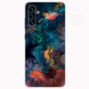 Handyhülle Für Samsung Galaxy A13 5G / A04s Bunte Wolken