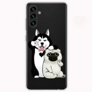 Handyhülle Für Samsung Galaxy A13 5G / A04s Lustige Hunde