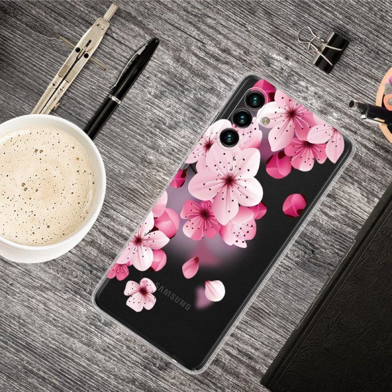 Hülle Für Samsung Galaxy A13 5G / A04s Kleine Rosa Blumen