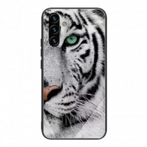 Hülle Für Samsung Galaxy A13 5G / A04s Tiger-gehärtetes Glas