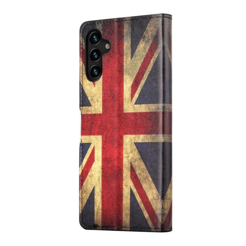 Lederhüllen Für Samsung Galaxy A13 5G / A04s England-flagge