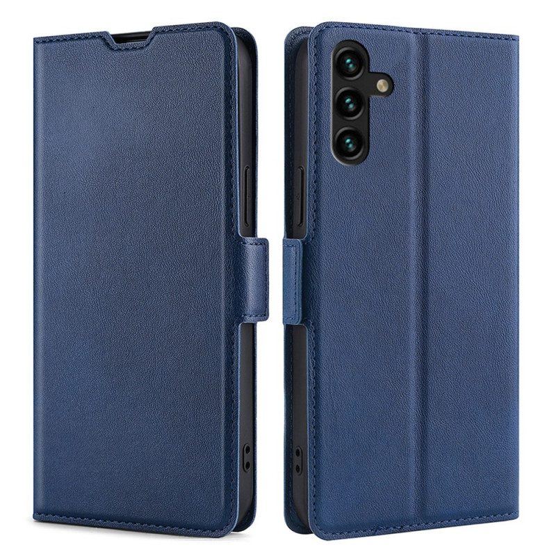 Lederhüllen Für Samsung Galaxy A13 5G / A04s Flip Case Klappen-doppeldesign