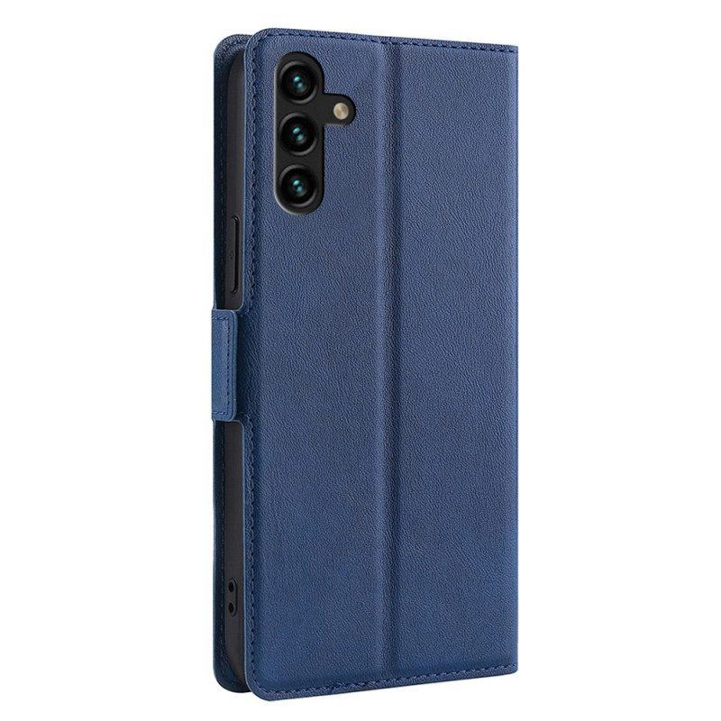 Lederhüllen Für Samsung Galaxy A13 5G / A04s Flip Case Klappen-doppeldesign