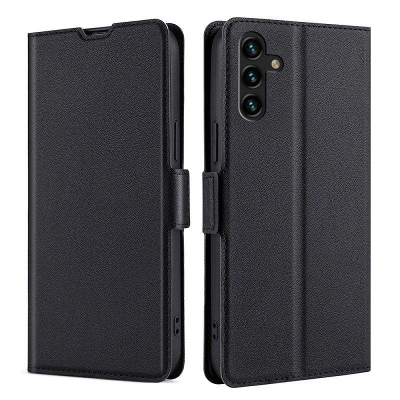 Lederhüllen Für Samsung Galaxy A13 5G / A04s Flip Case Klappen-doppeldesign