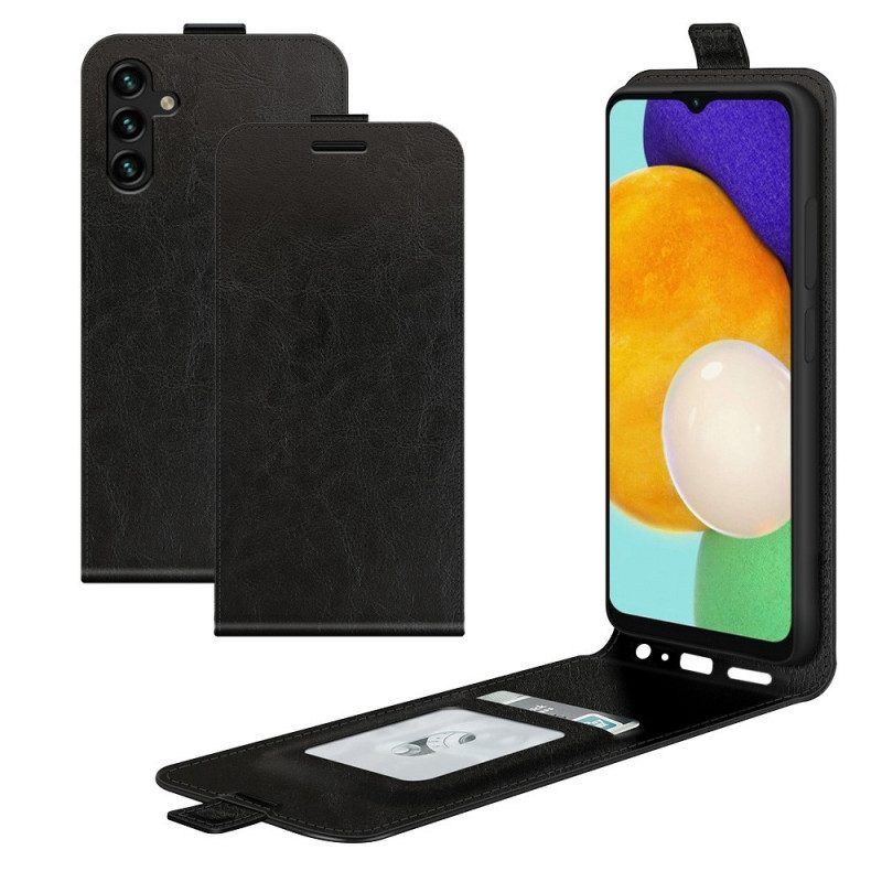 Lederhüllen Für Samsung Galaxy A13 5G / A04s Flip Case Vertikale Klappe In Lederoptik