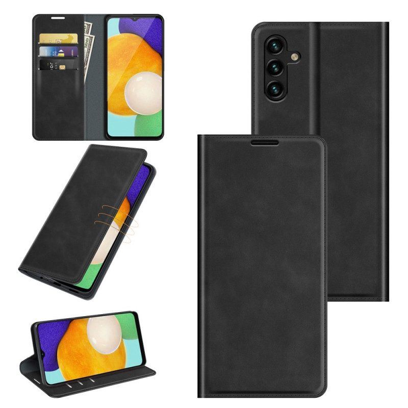 Schutzhülle Für Samsung Galaxy A13 5G / A04s Flip Case Stil: Lederdesign