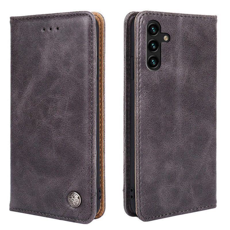 Schutzhülle Für Samsung Galaxy A13 5G / A04s Flip Case Stil Lederniete