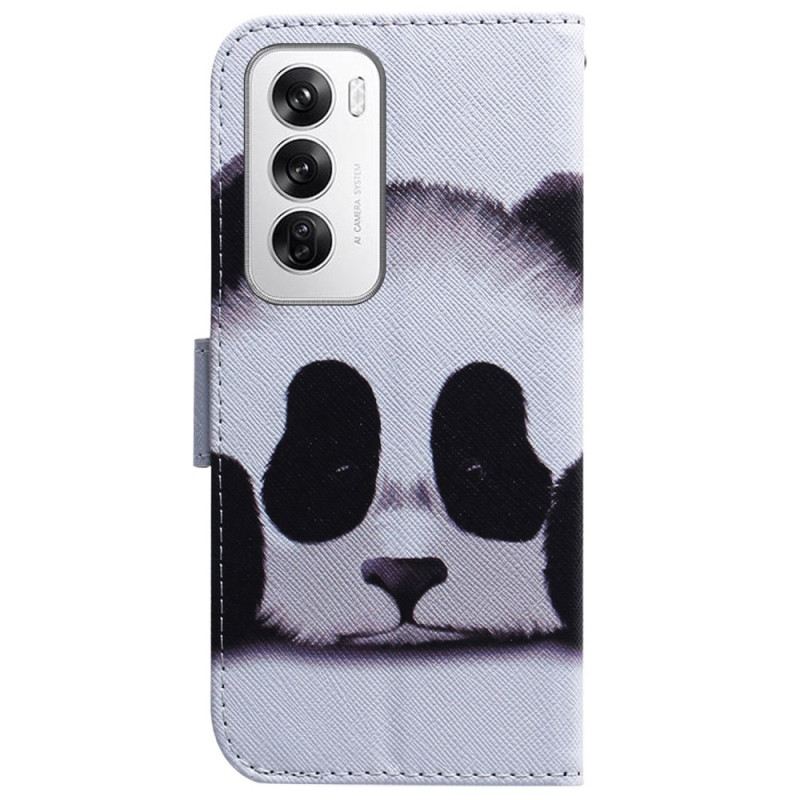 Lederhüllen Oppo Reno 12 5g Handyhülle Panda