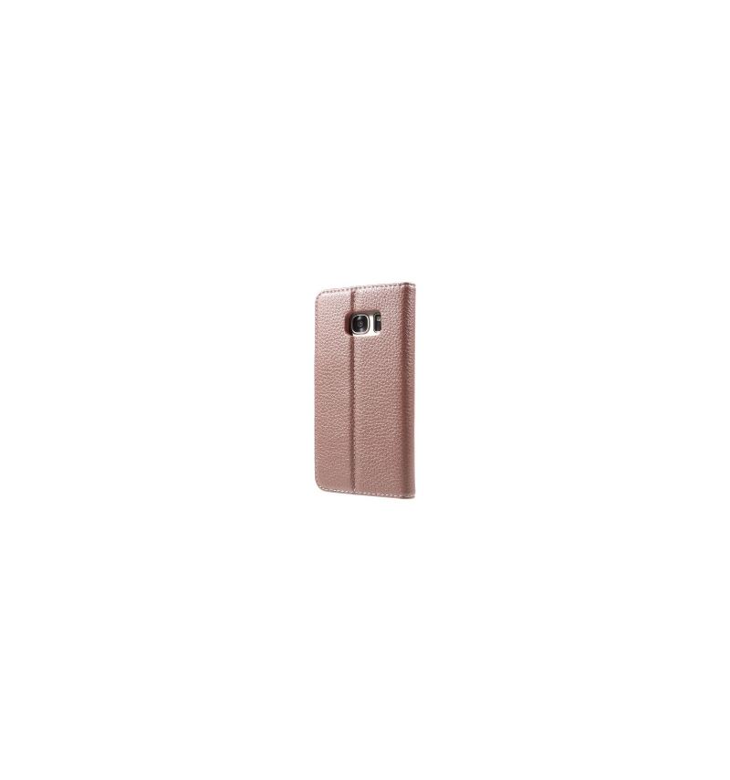 Lederhüllen Für Samsung Galaxy S7 Leder Mit Litschi-struktur – Roségold