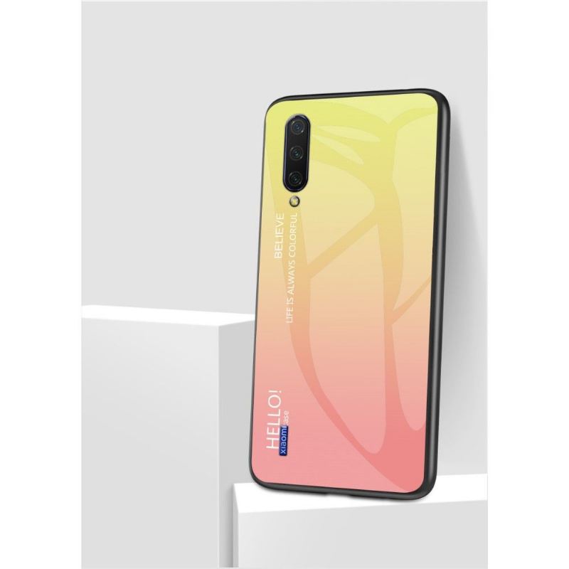 Hülle Für Xiaomi Mi A3 Glasrückseite Mit Farbverlauf