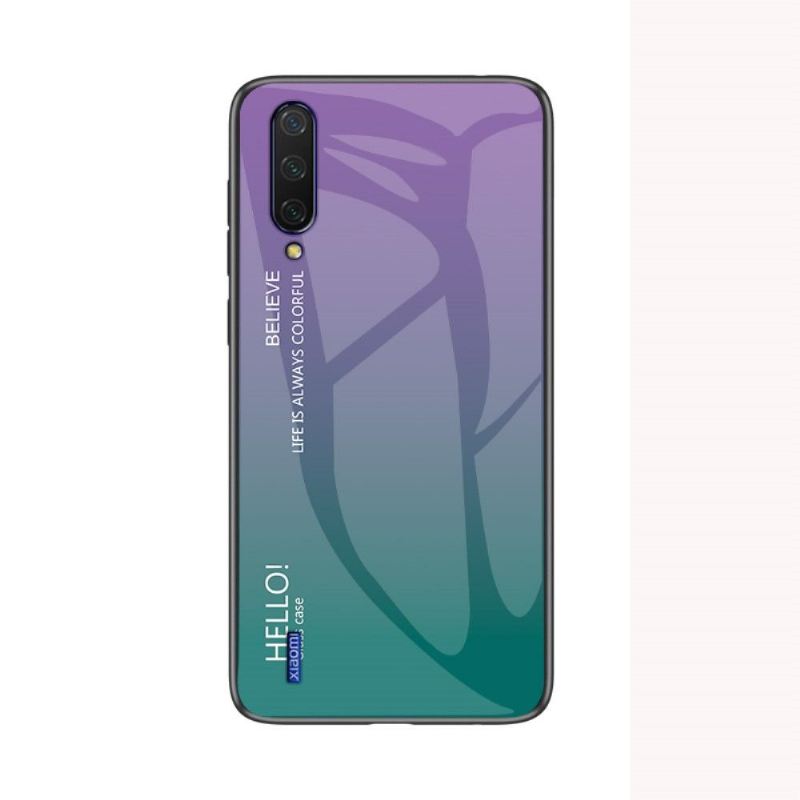 Hülle Für Xiaomi Mi A3 Glasrückseite Mit Farbverlauf