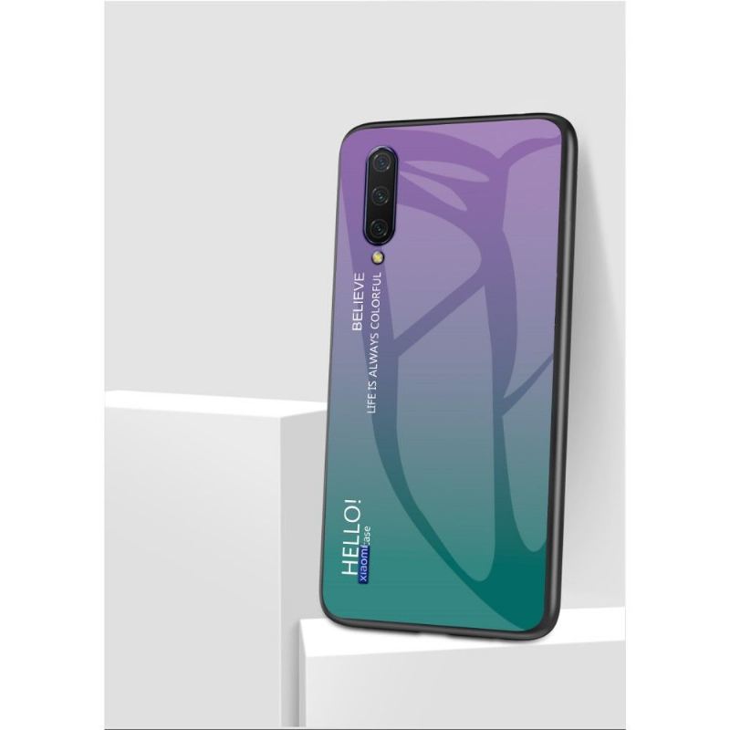 Hülle Für Xiaomi Mi A3 Glasrückseite Mit Farbverlauf