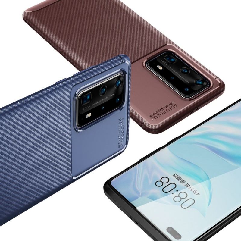 Handyhülle Für Huawei P40 Pro+ Karbon Edel