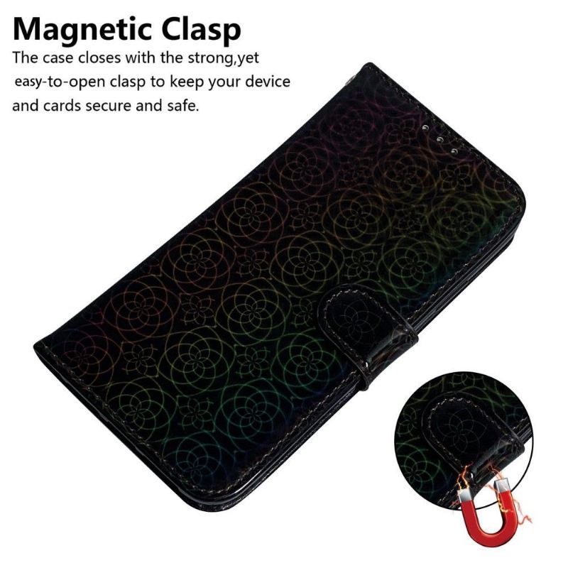 Flip Case Für Xiaomi 12 Pro Holografische Blumen